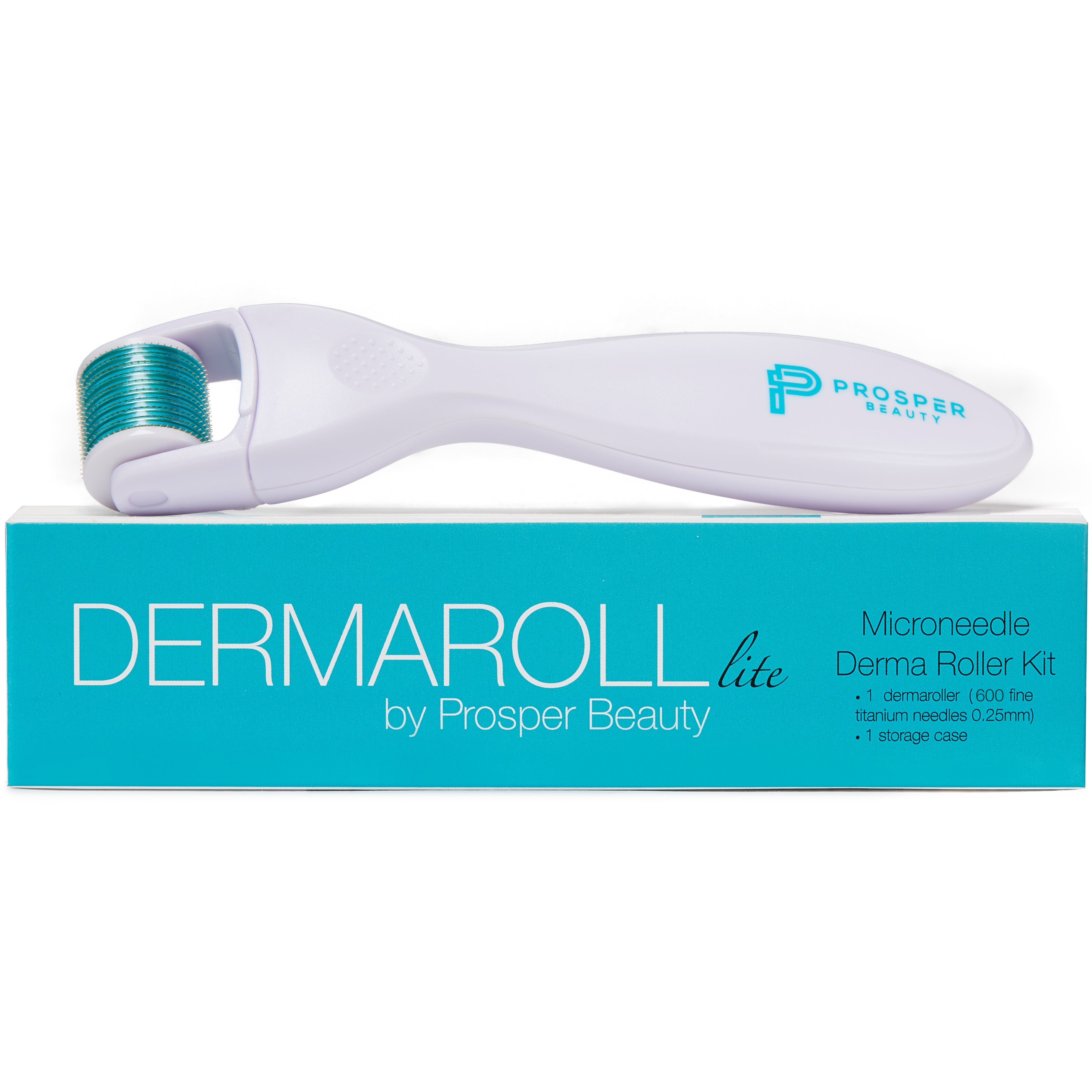 DERMAROLL LITE by Prosper Beauty (Microneedle Derma Roller Kit 0.25mm) with replaceable roller head