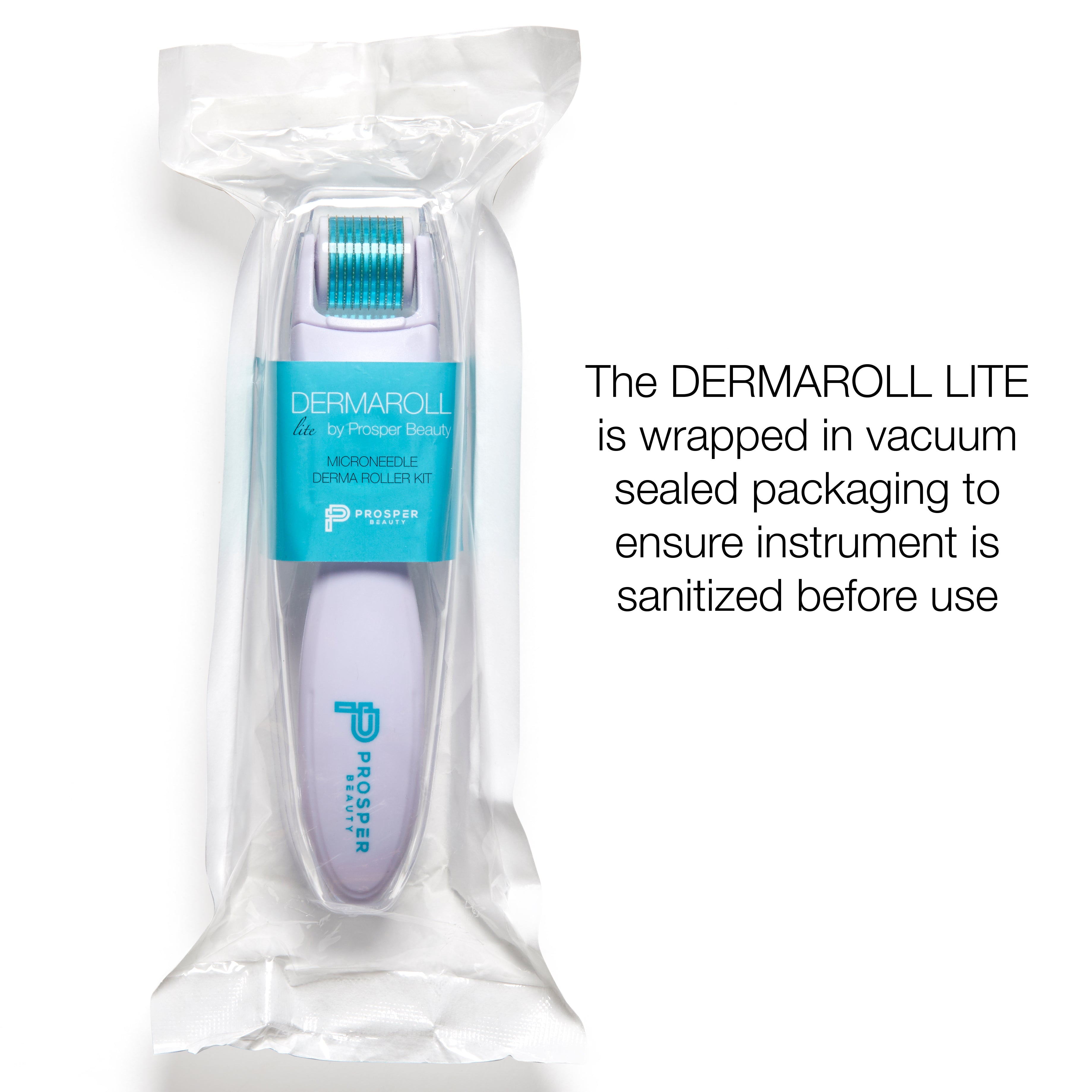 DERMAROLL LITE by Prosper Beauty (Microneedle Derma Roller Kit 0.25mm) with replaceable roller head