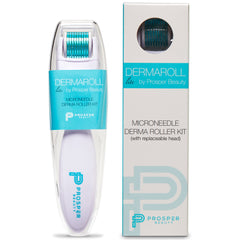 DERMAROLL LITE by Prosper Beauty (Microneedle Derma Roller Kit 0.25mm) with replaceable roller head