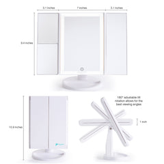 LIT by Prosper Beauty (LED Panoramic Vanity Mirror - White)