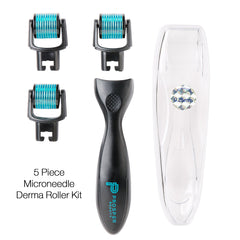 DERMAROLL BLACK by Prosper Beauty (5 Piece Microneedle Derma Roller Kit 0.25mm)