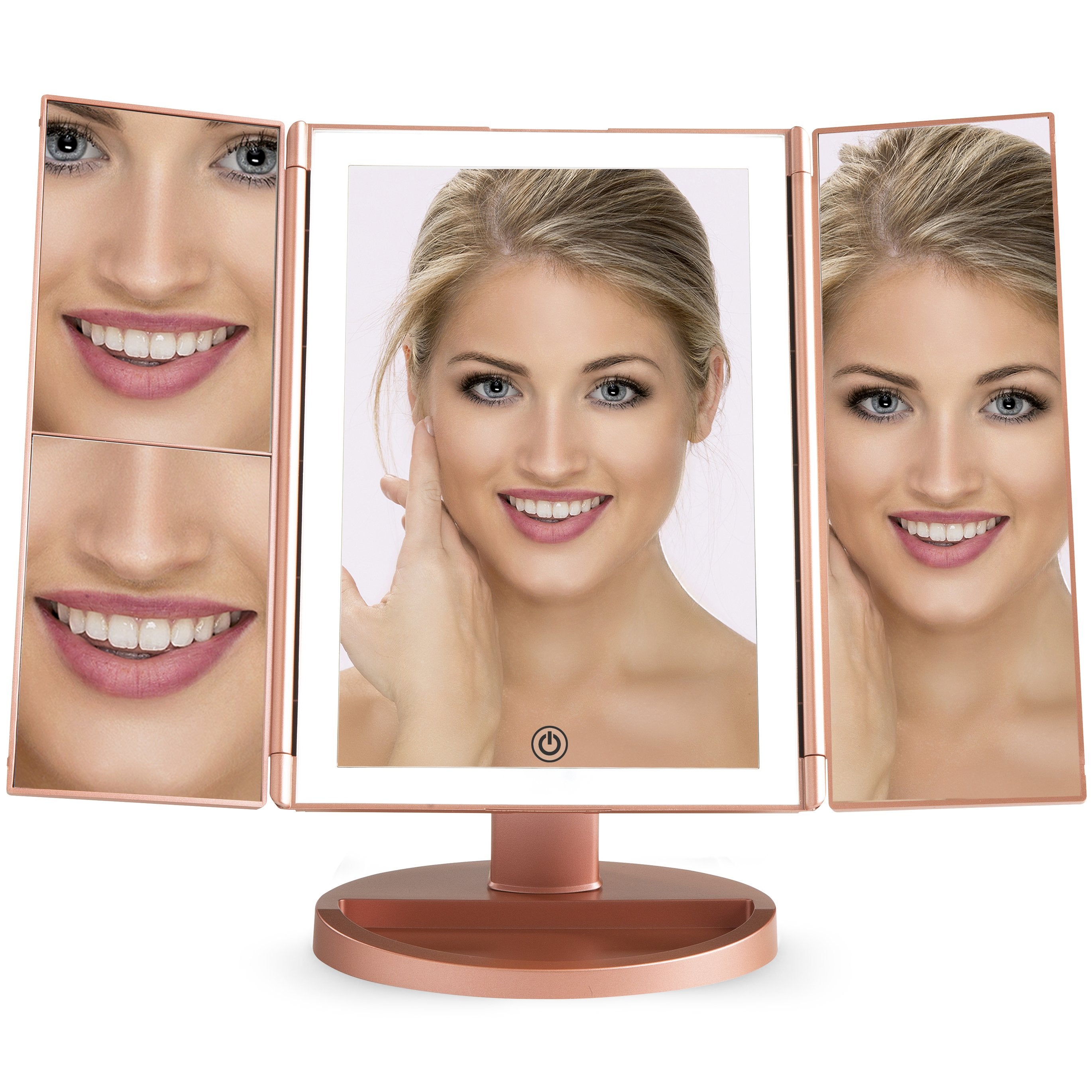 LIT by Prosper Beauty (LED Panoramic Vanity Mirror - Rose Gold)
