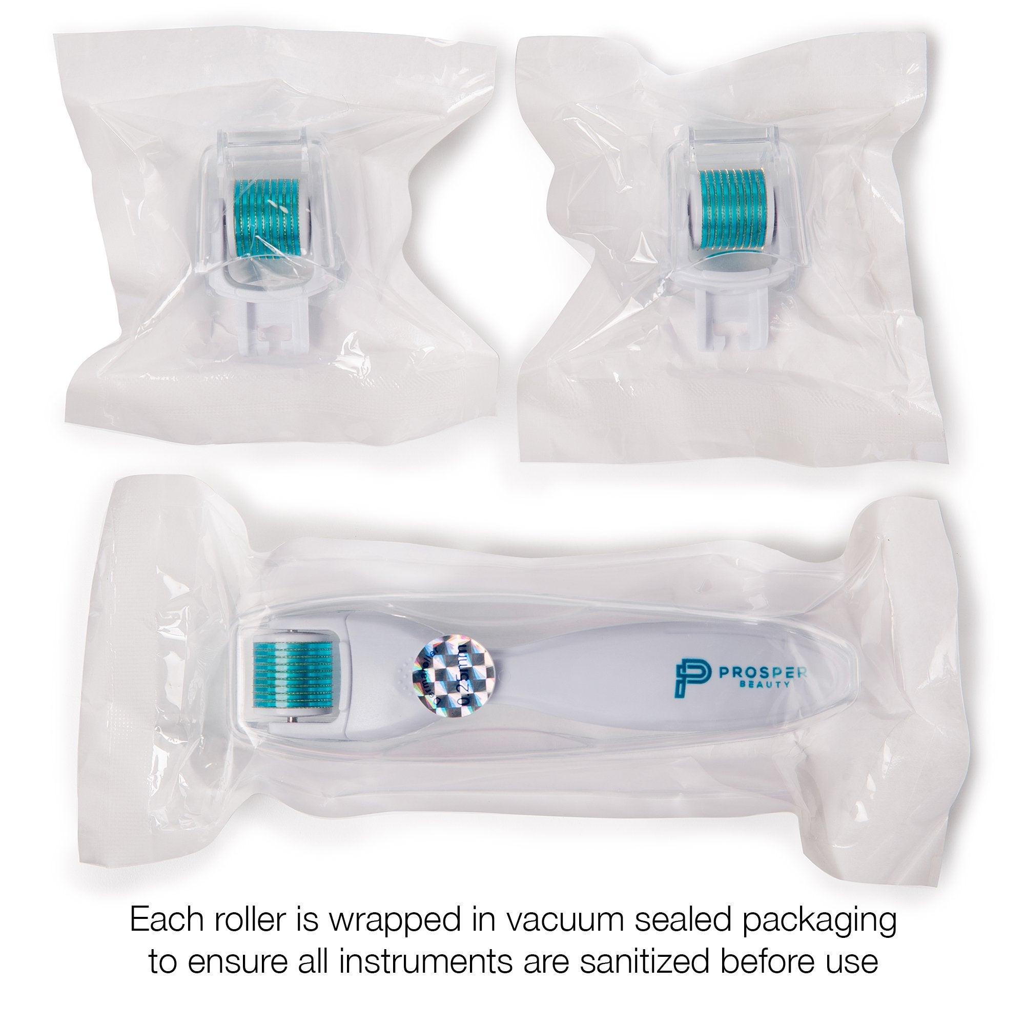 DERMAROLL by Prosper Beauty (6 Piece Microneedle Derma Roller Kit 0.25mm)