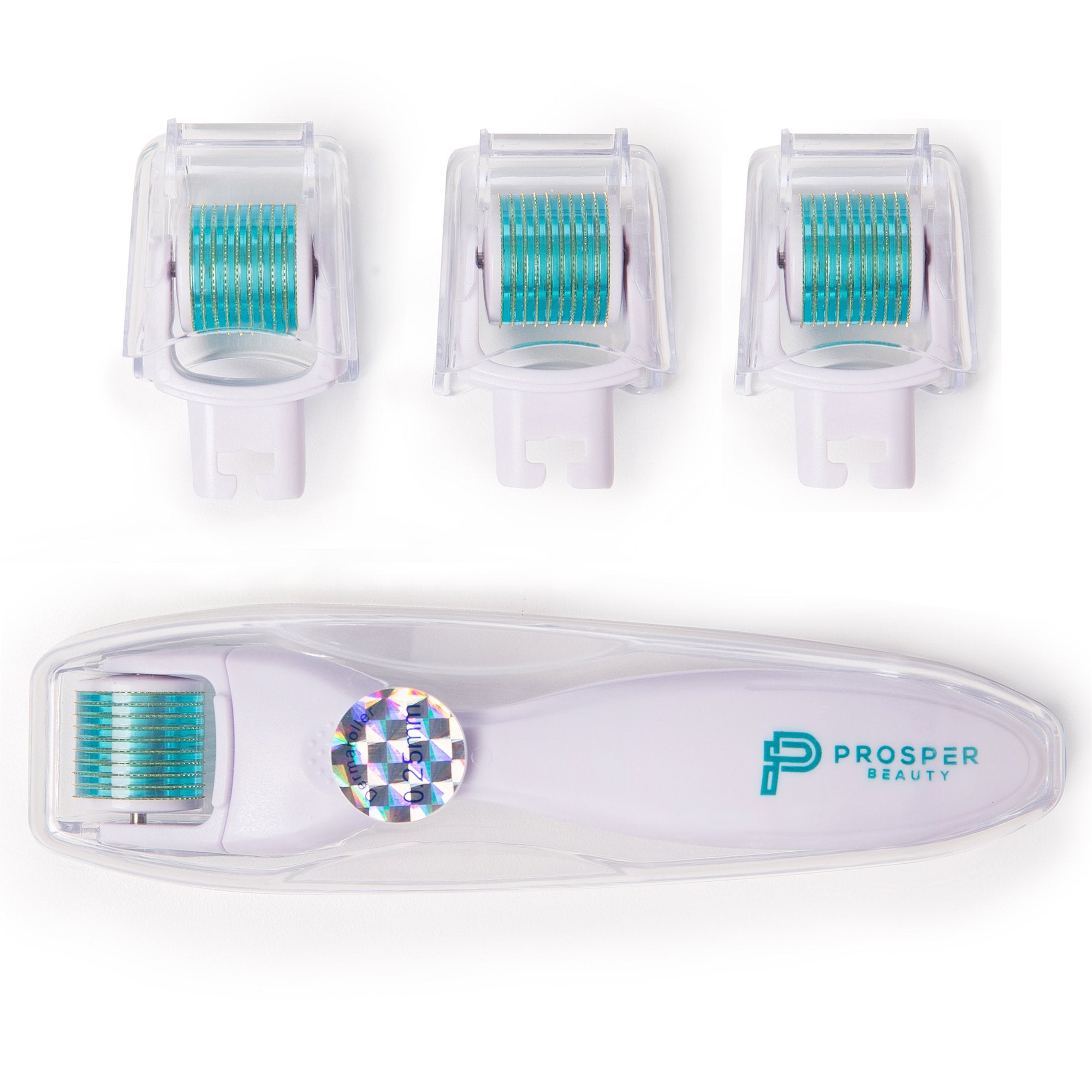DERMAROLL by Prosper Beauty (6 Piece Microneedle Derma Roller Kit 0.25mm)