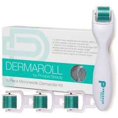 DERMAROLL by Prosper Beauty (6 Piece Microneedle Derma Roller Kit 0.25mm)