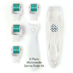 DERMAROLL by Prosper Beauty (6 Piece Microneedle Derma Roller Kit 0.25mm)